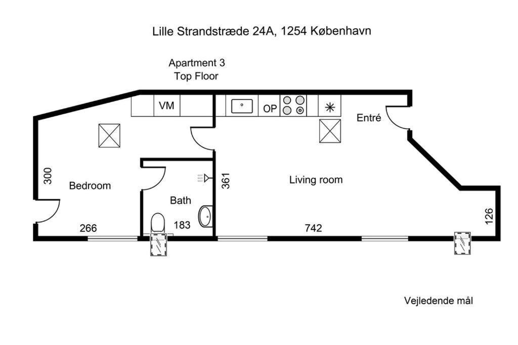 Charmerende Lejlighed Ved Nyhavn 3 Sal Koppenhága Kültér fotó